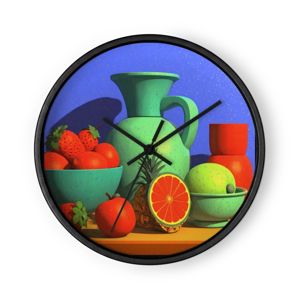 Speckled Fruit Still Life | Wall Clock