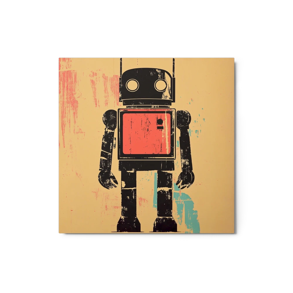 Retro Robot Icon | Art Print