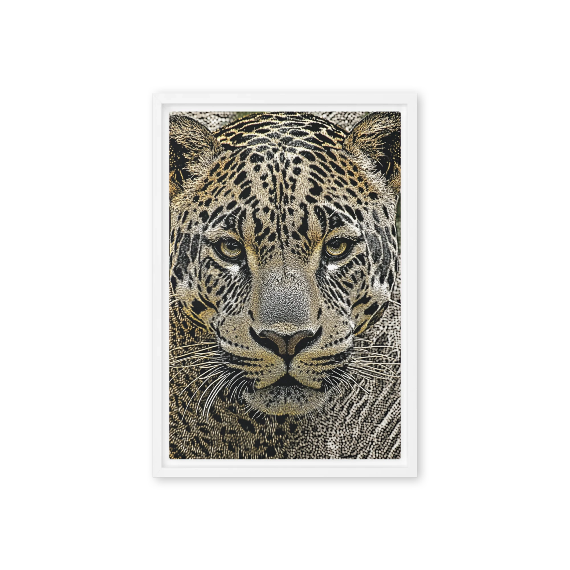 Detailed Leopard Drawing