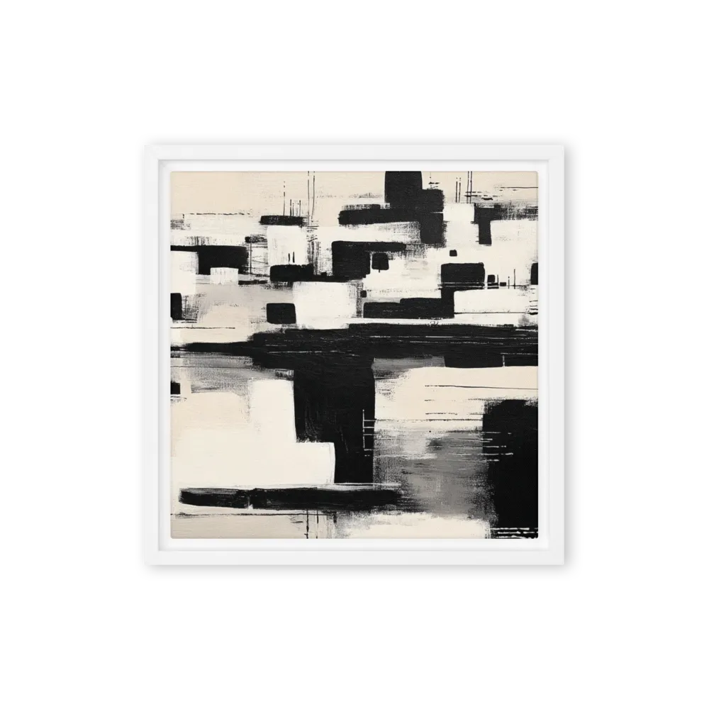 Monochromatic Blocks 
 Canvas | 8″x 8″