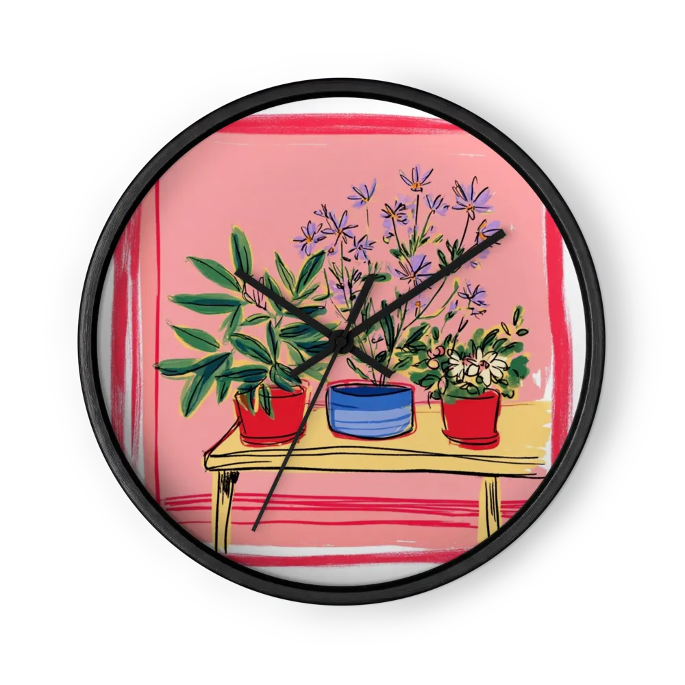 Three Potted Plants