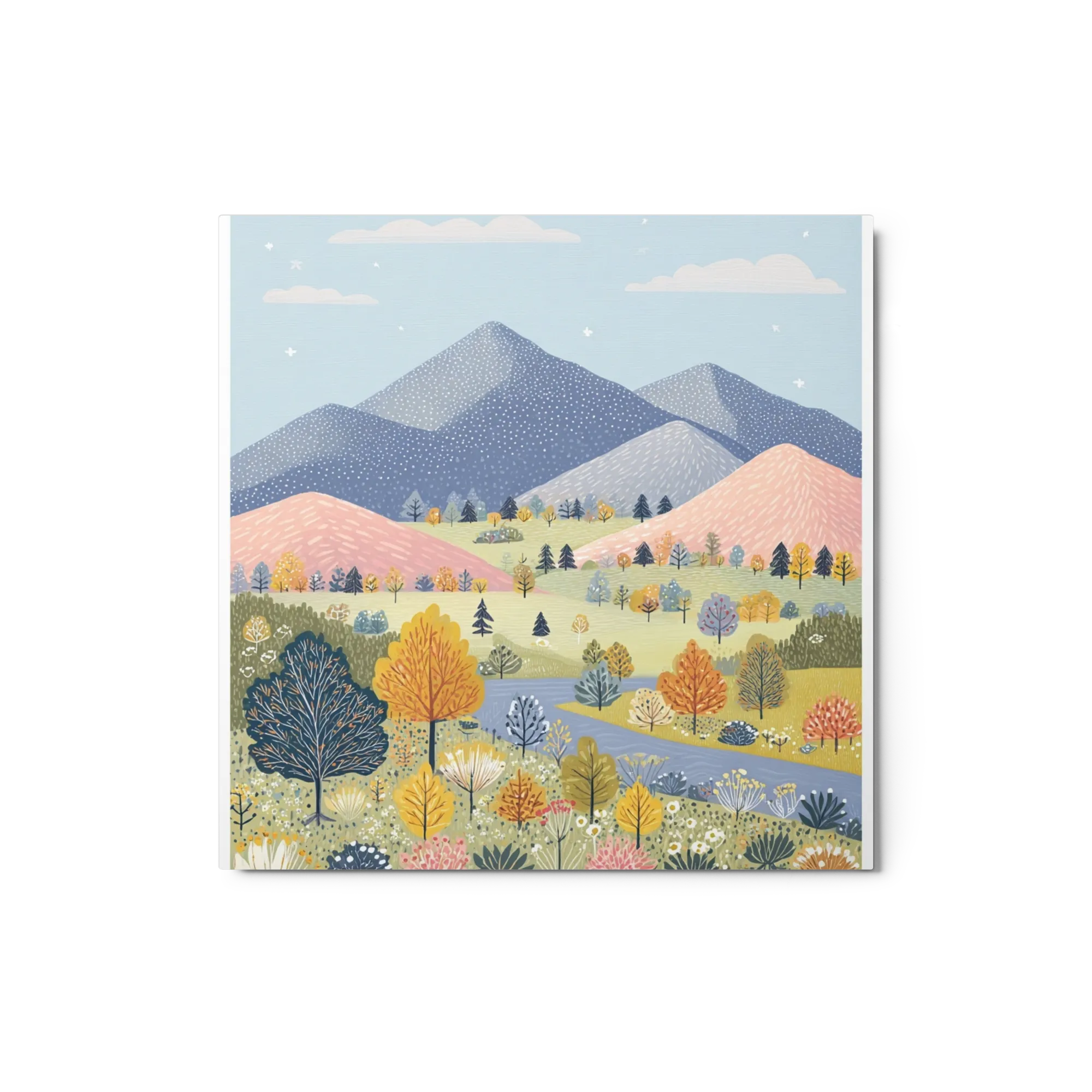 Pastel Mountain Valley