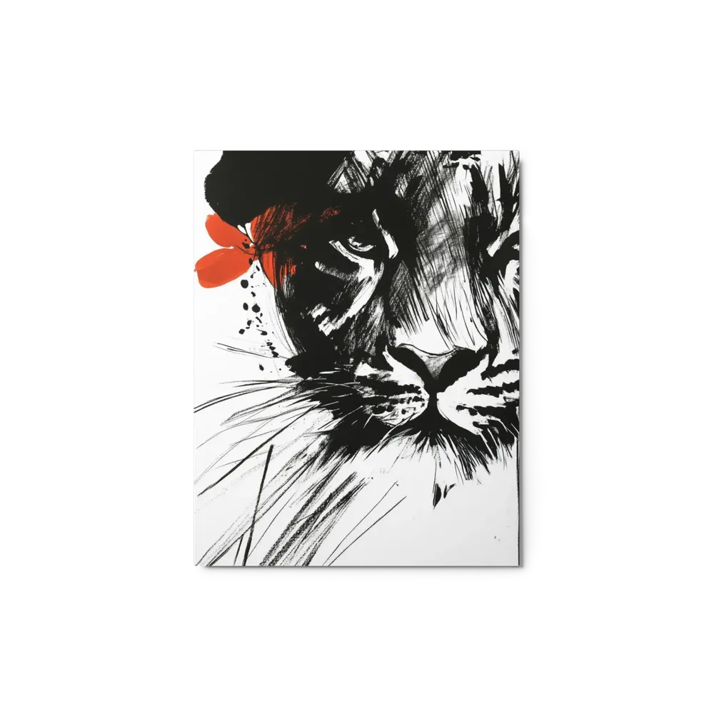 Fierce Tiger Ink Portrait | Art Print