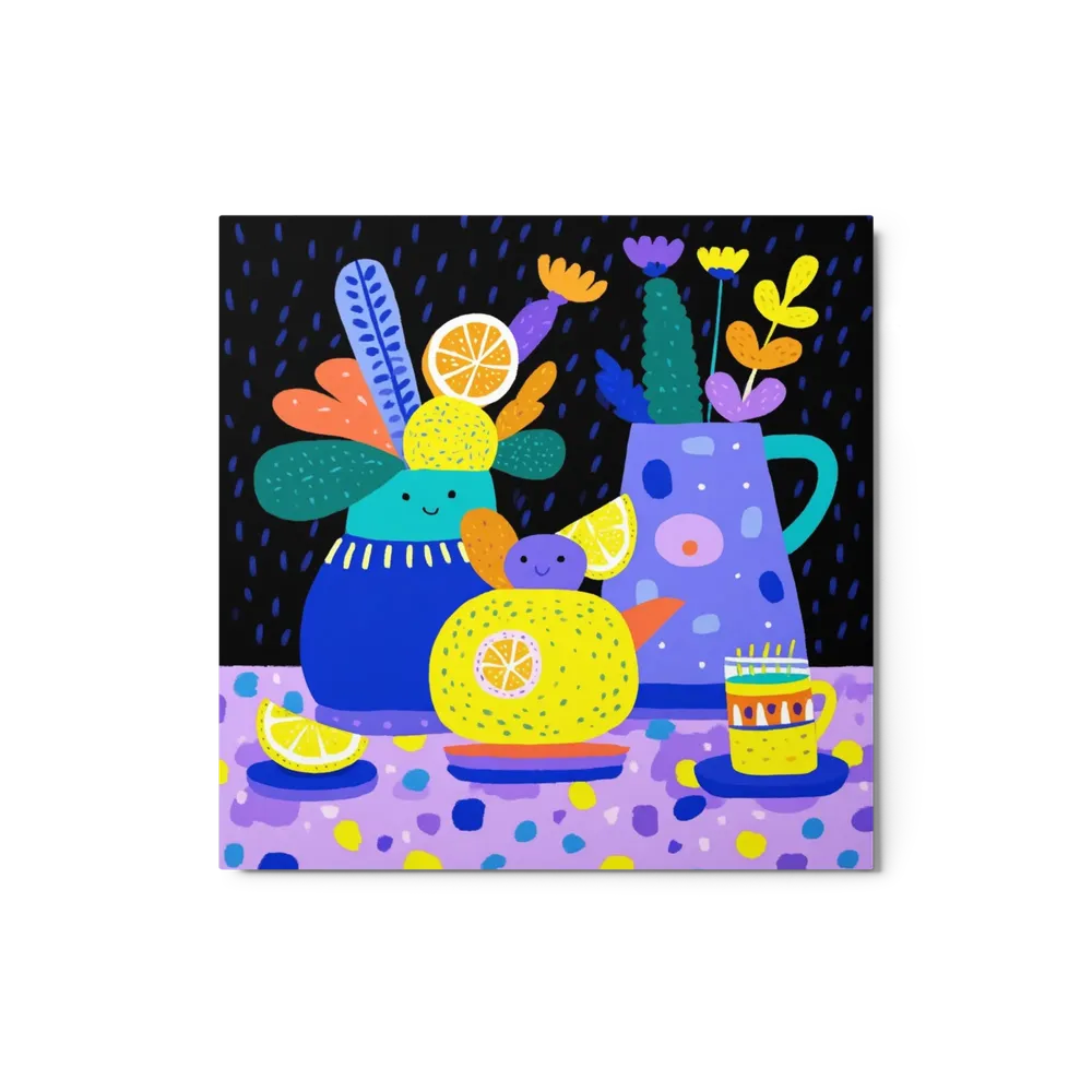 Lemon Teapot Still Life | Art Print