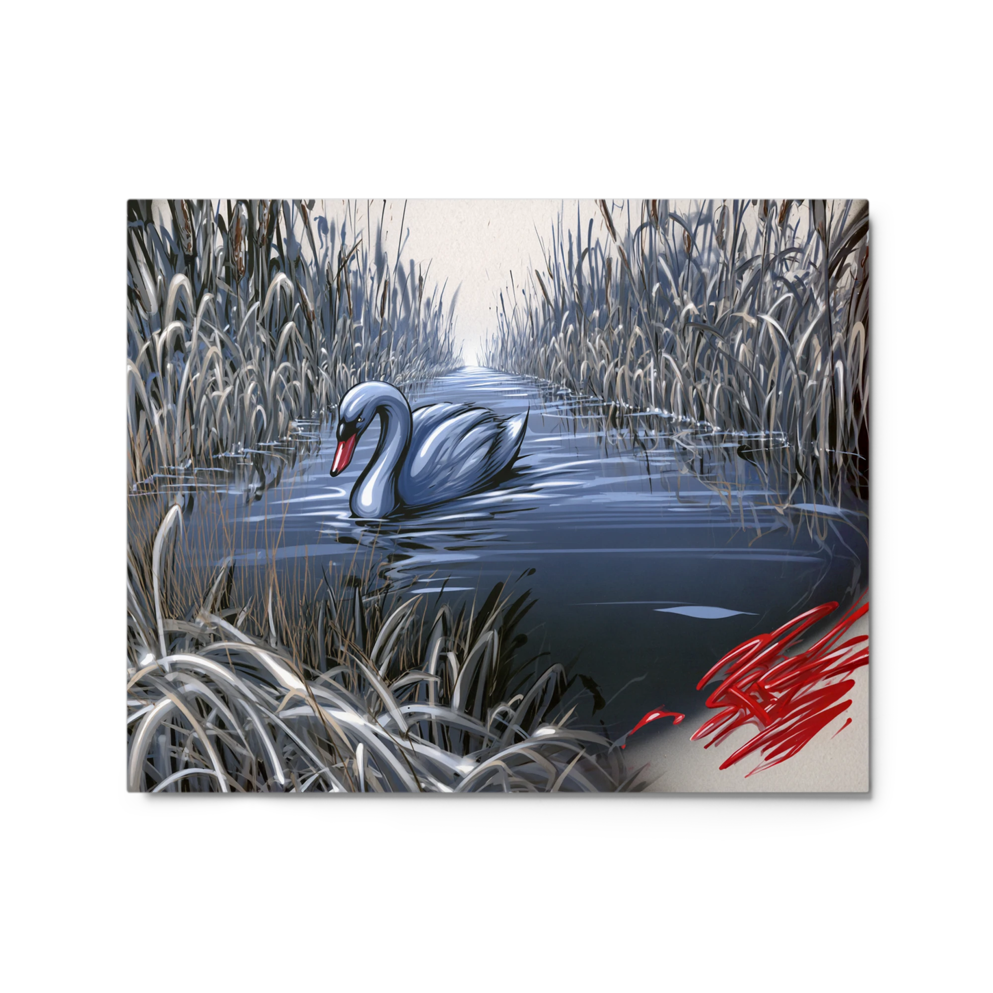 Black Swan in the Reeds