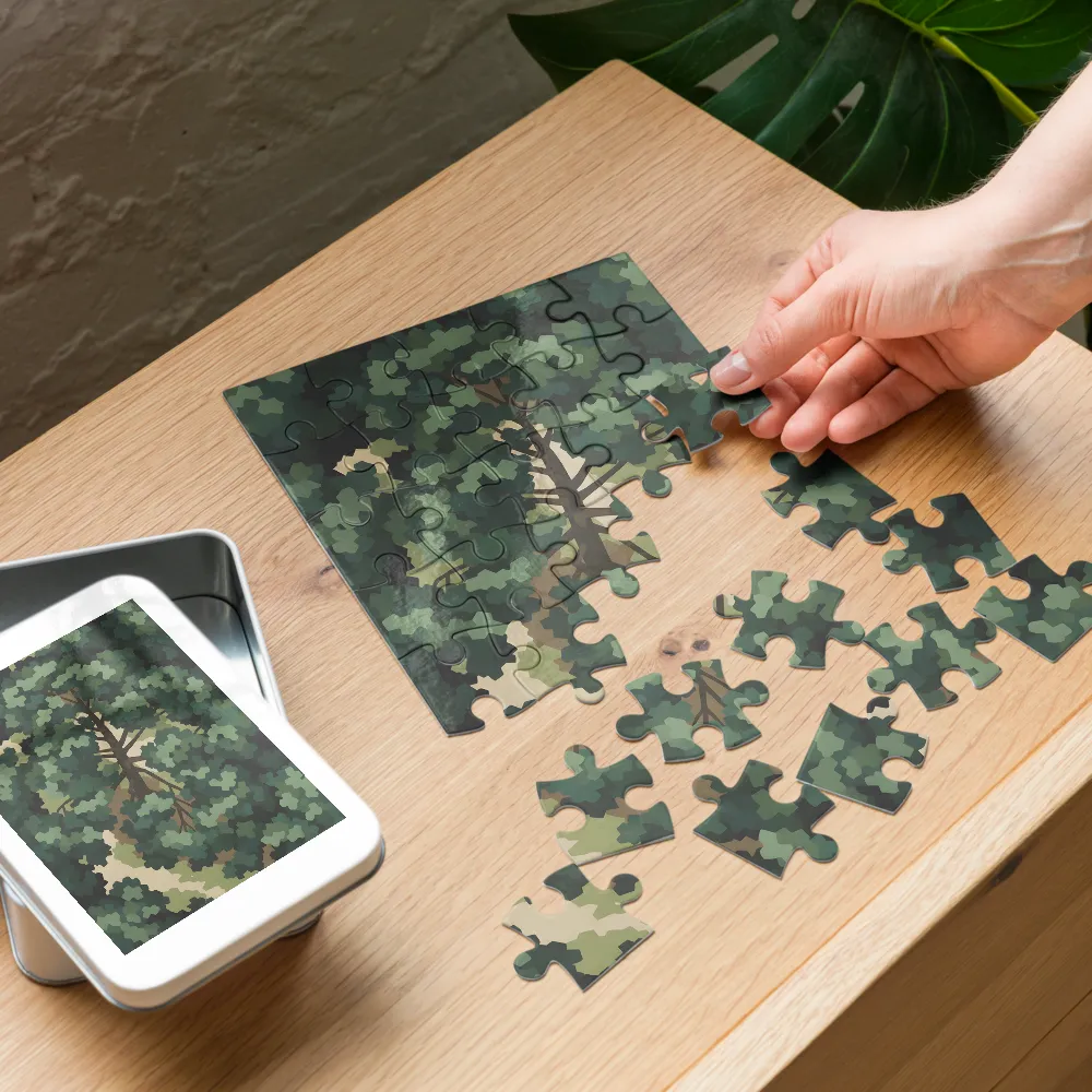 Canopy Study 
 Jigsaw Puzzle in Tin Box