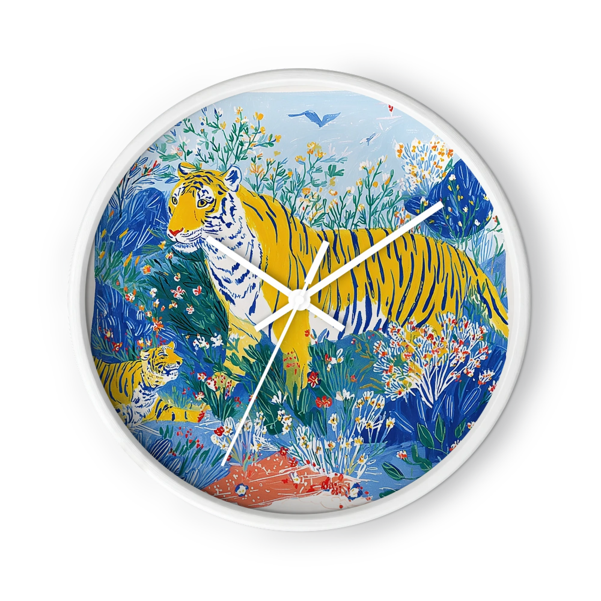 Tigers in a Flowering Jungle