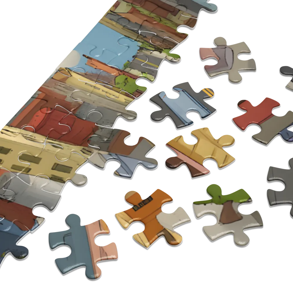Perspectiva Aérea Urbana 
 Puzzle em caixa de metal