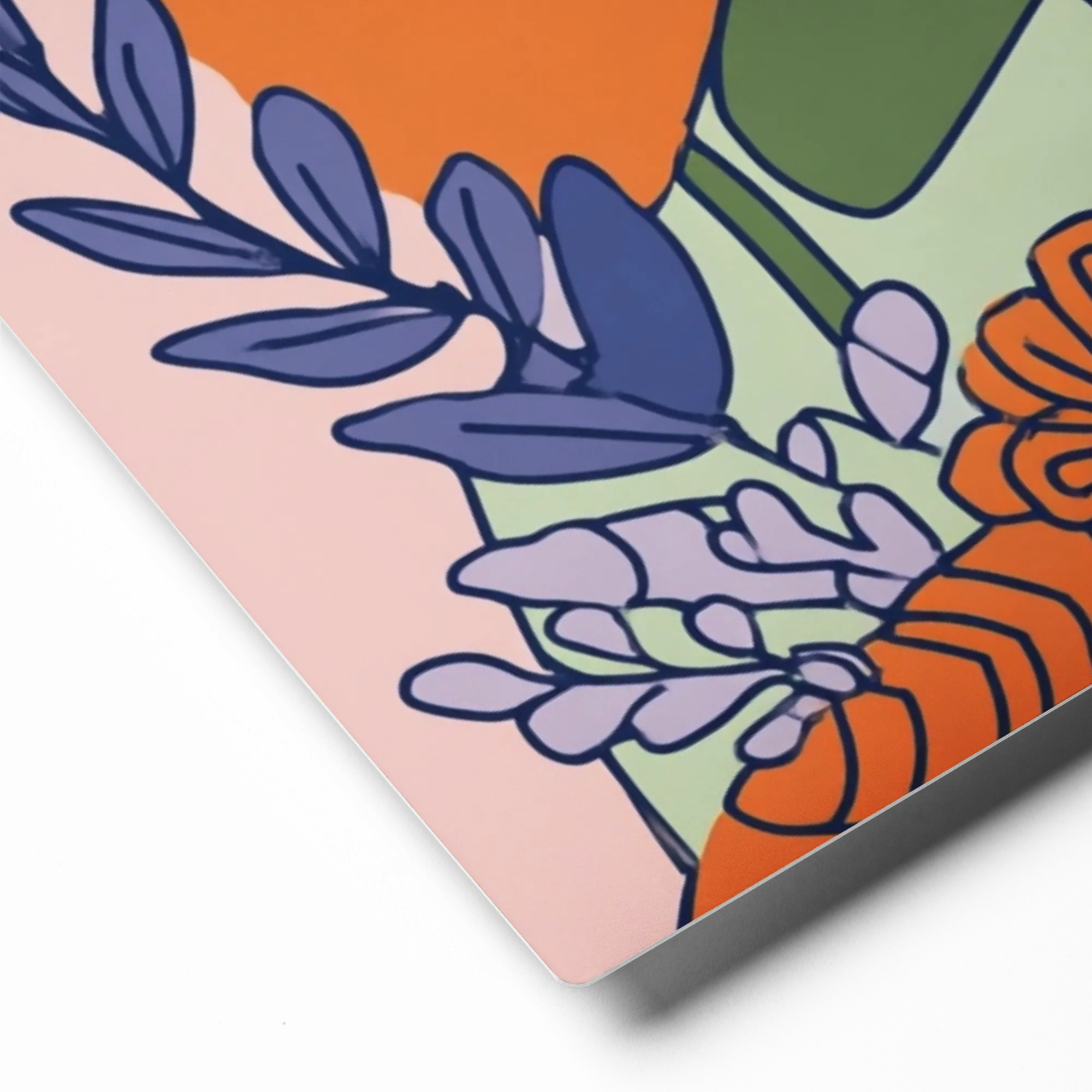 Floral Glasses Portrait | Art Print