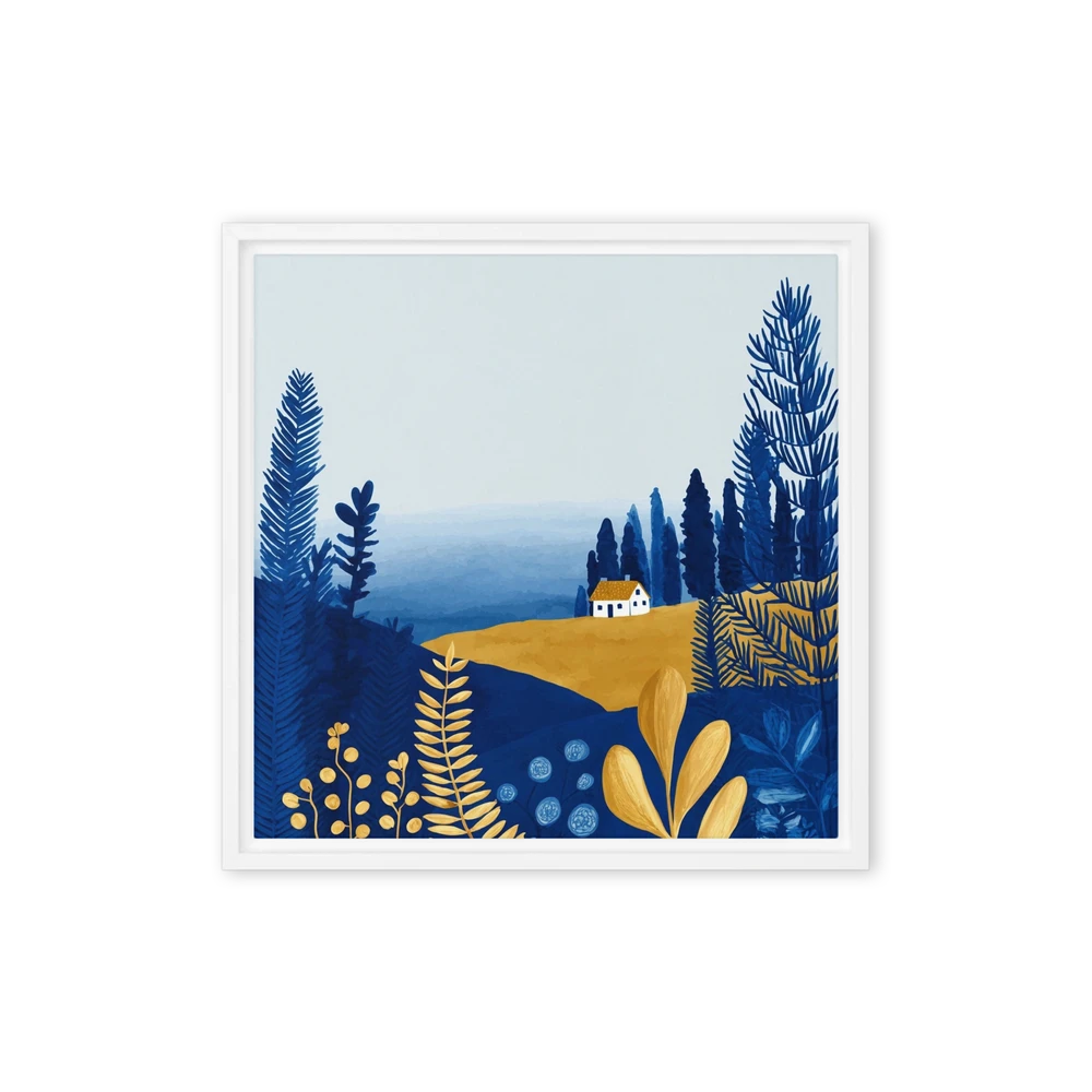 Golden Hill Cottage | Art Print