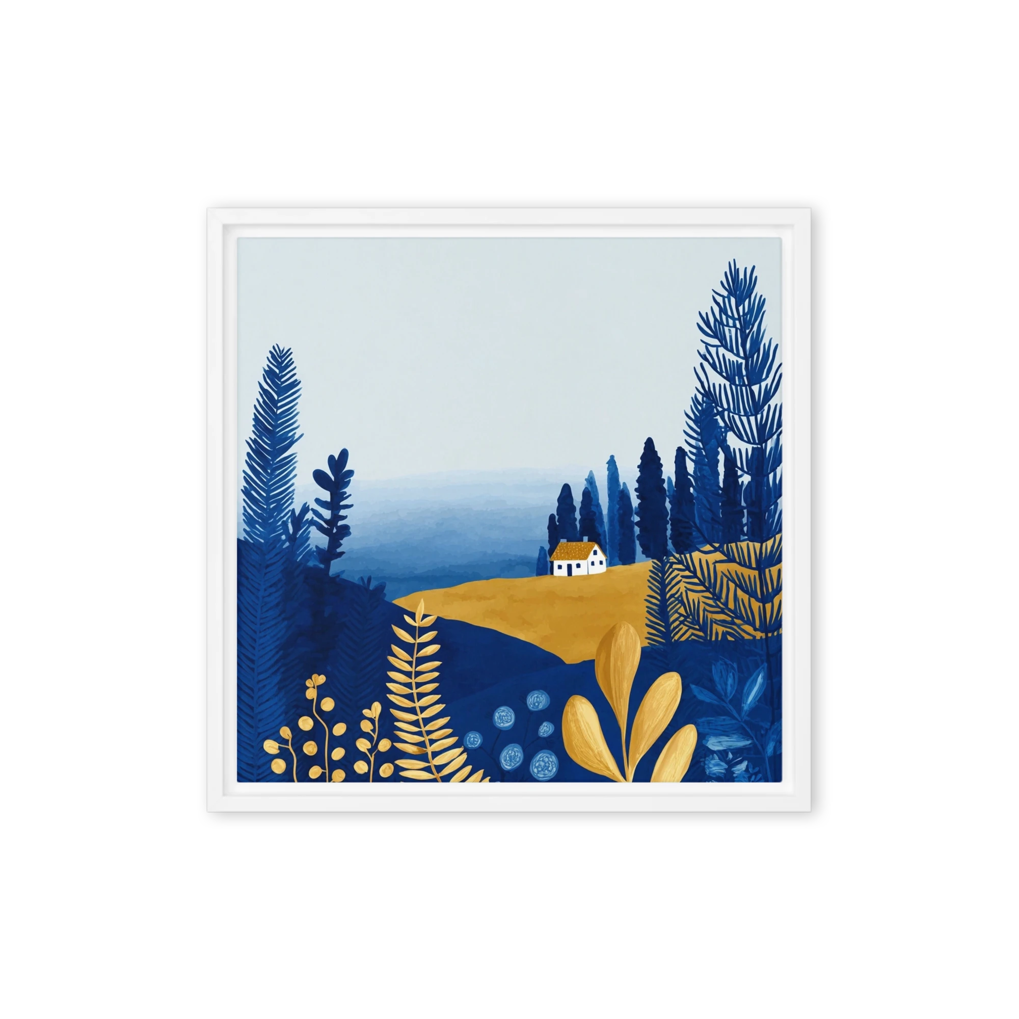 Golden Hill Cottage | Art Print