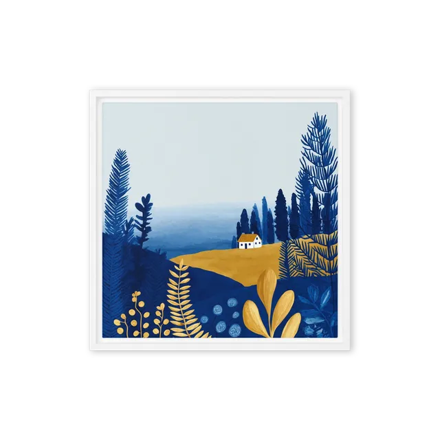 Golden Hill Cottage | Art Print