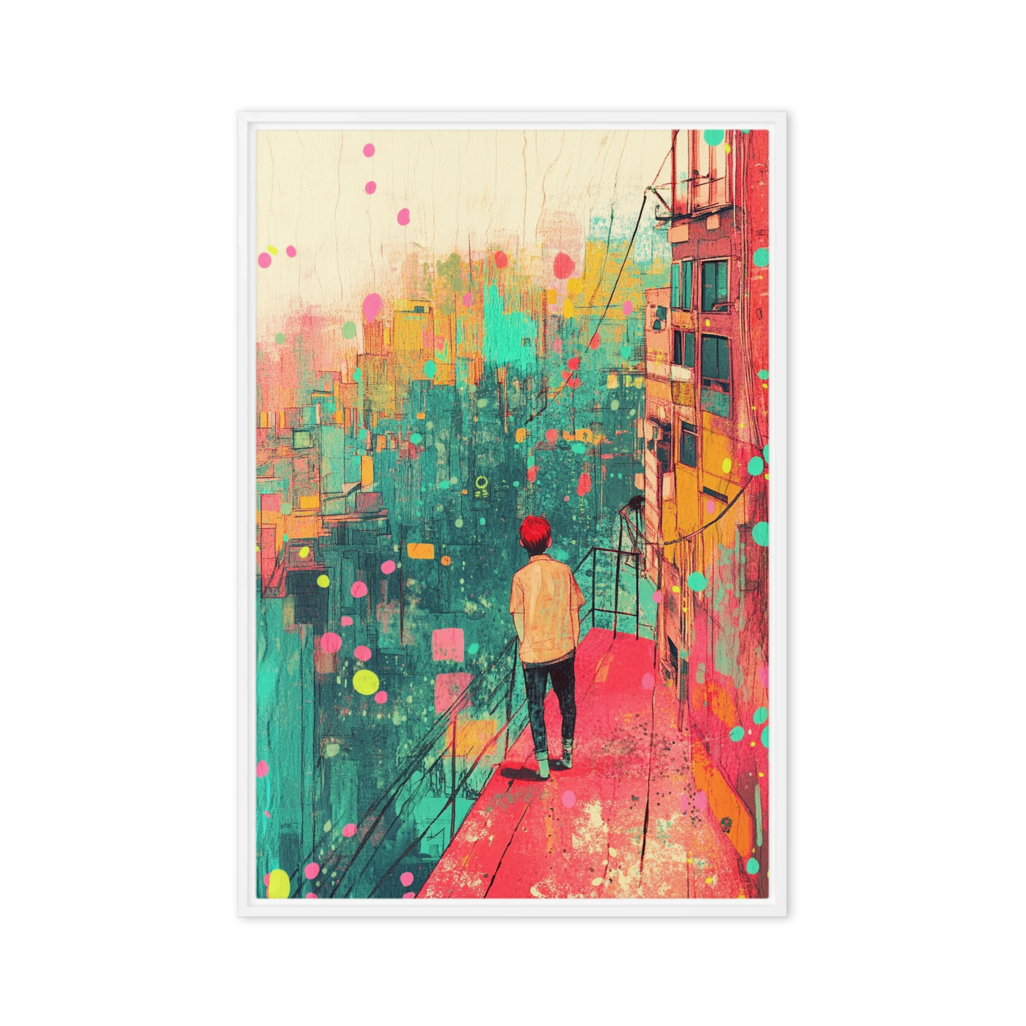 Gaze Over a Vibrant City | Art Print