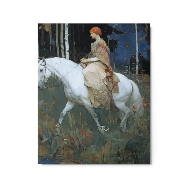 Maiden and White Steed | Art Print