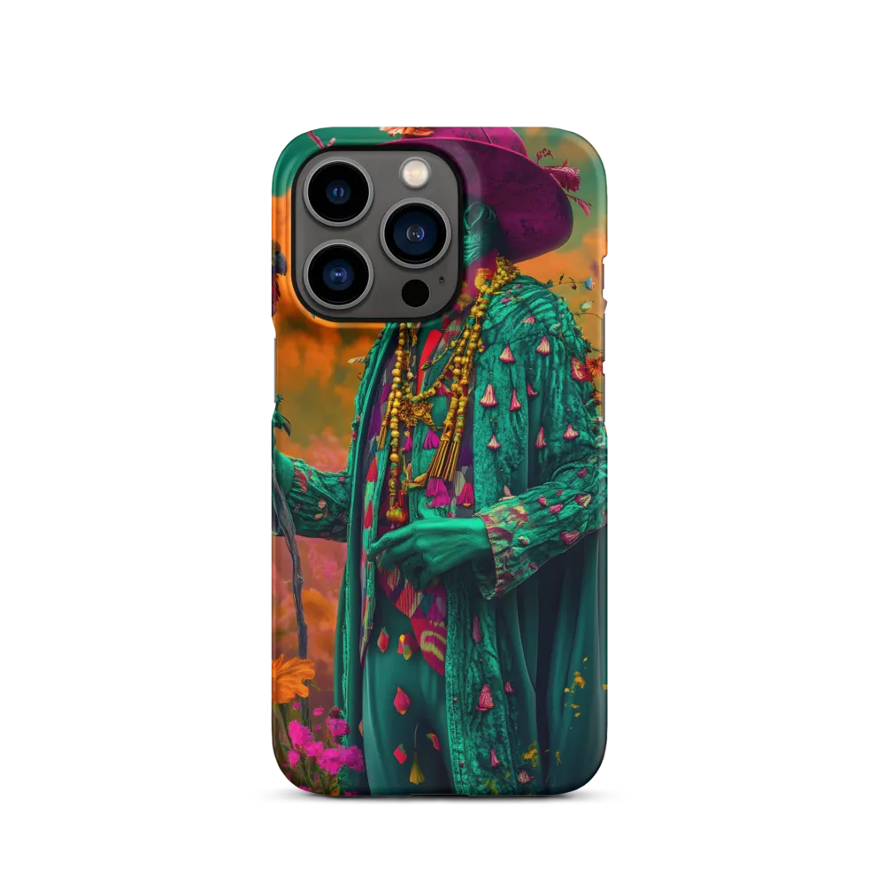 Colorful Plague Doctor with Bird | Phone Case