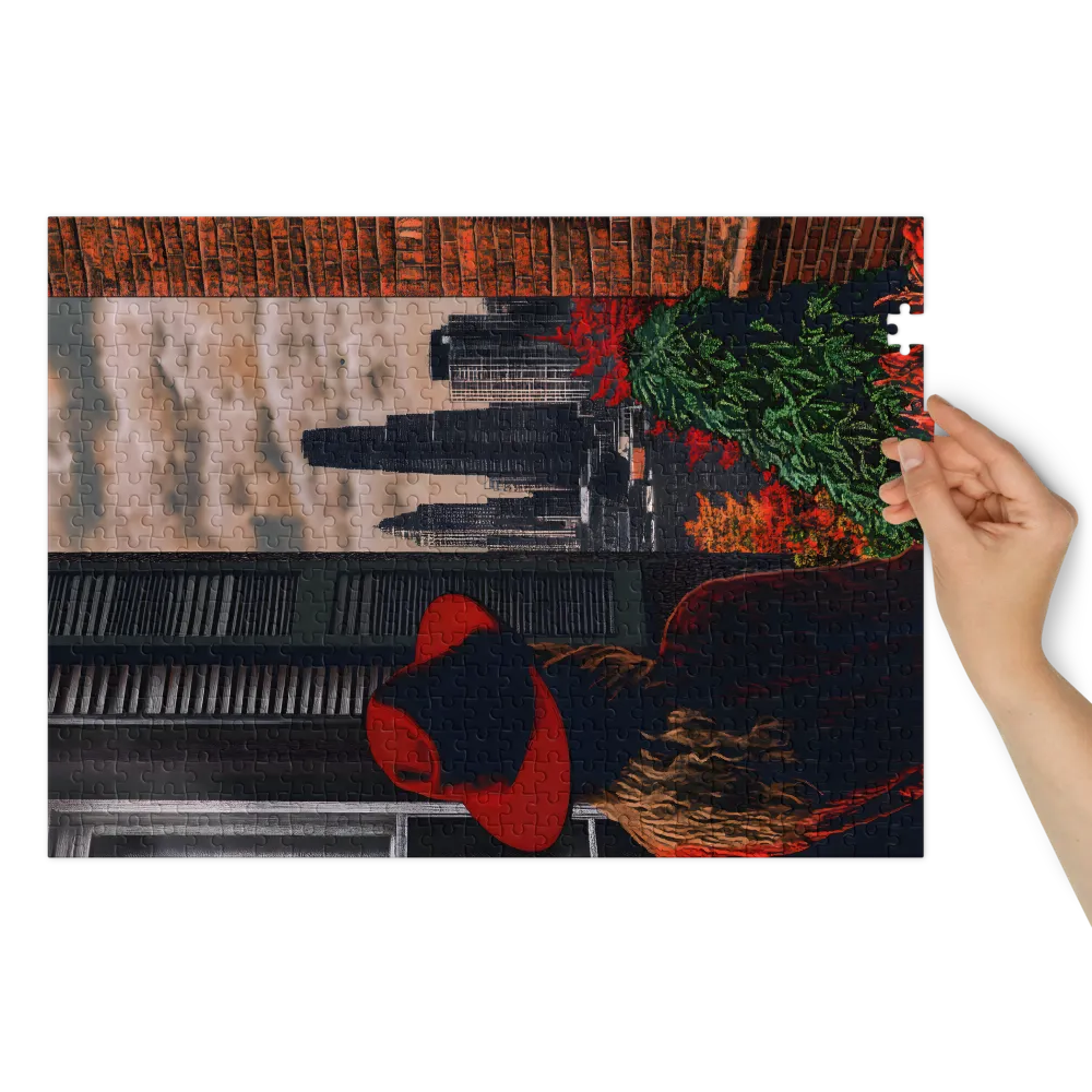 Overlooking the City 
 Jigsaw Puzzle in Tin Box