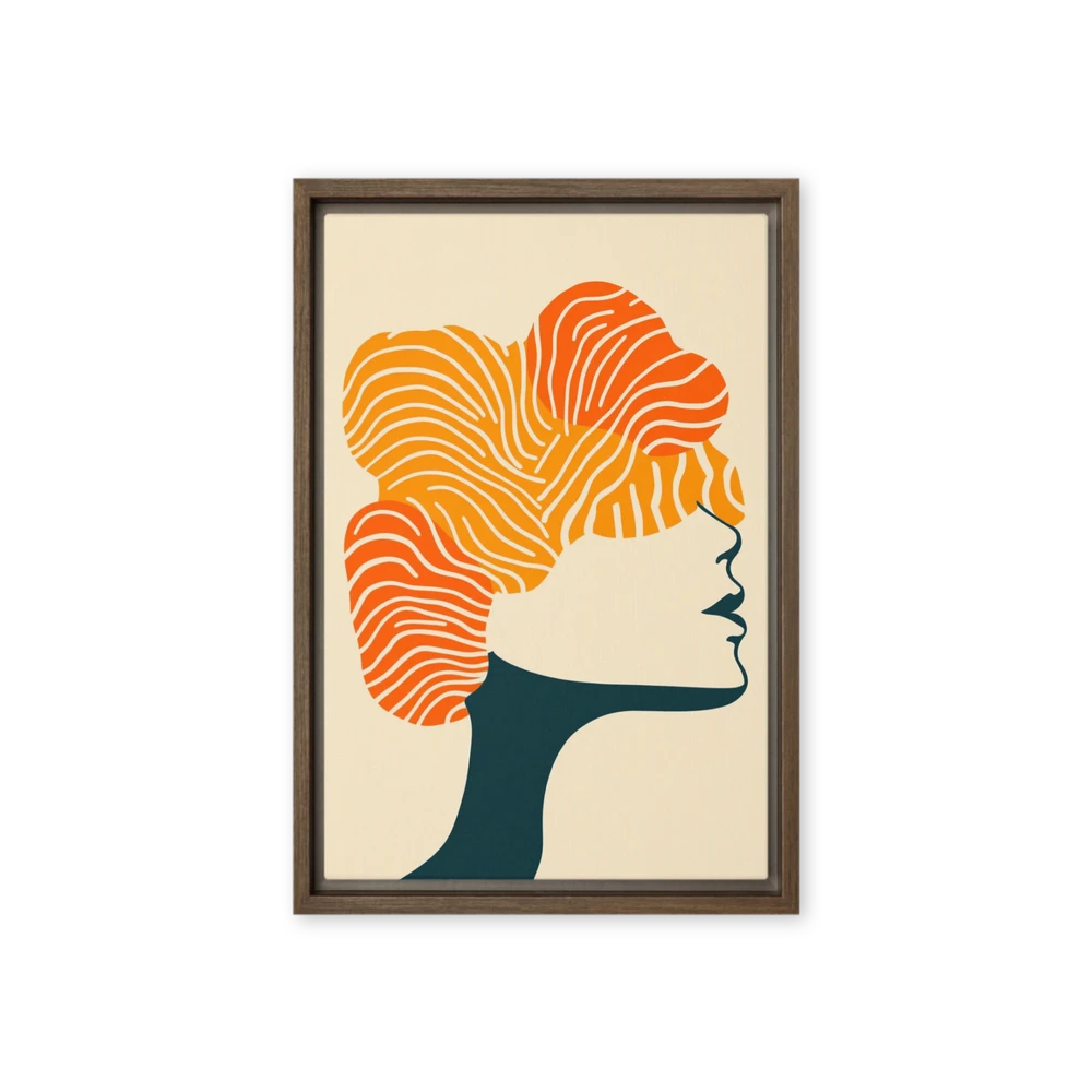 Abstract Waves Profile | Art Print