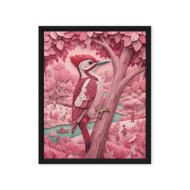 Rosewood Woodpecker | Art Print