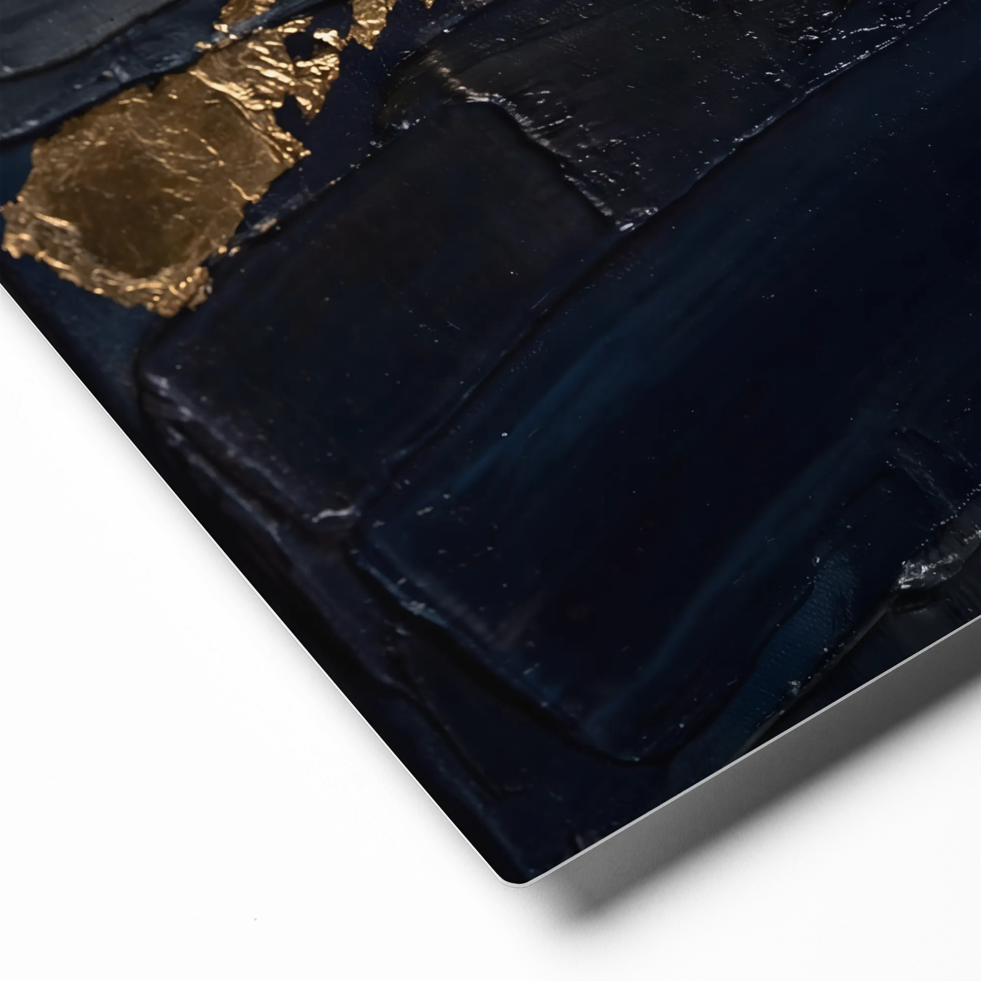 Abyssal Gold Current 
 Poster with Black Frame | 10″x 10″