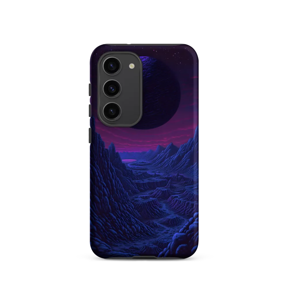 Surreal Landscape with Purple Planet | Phone Case