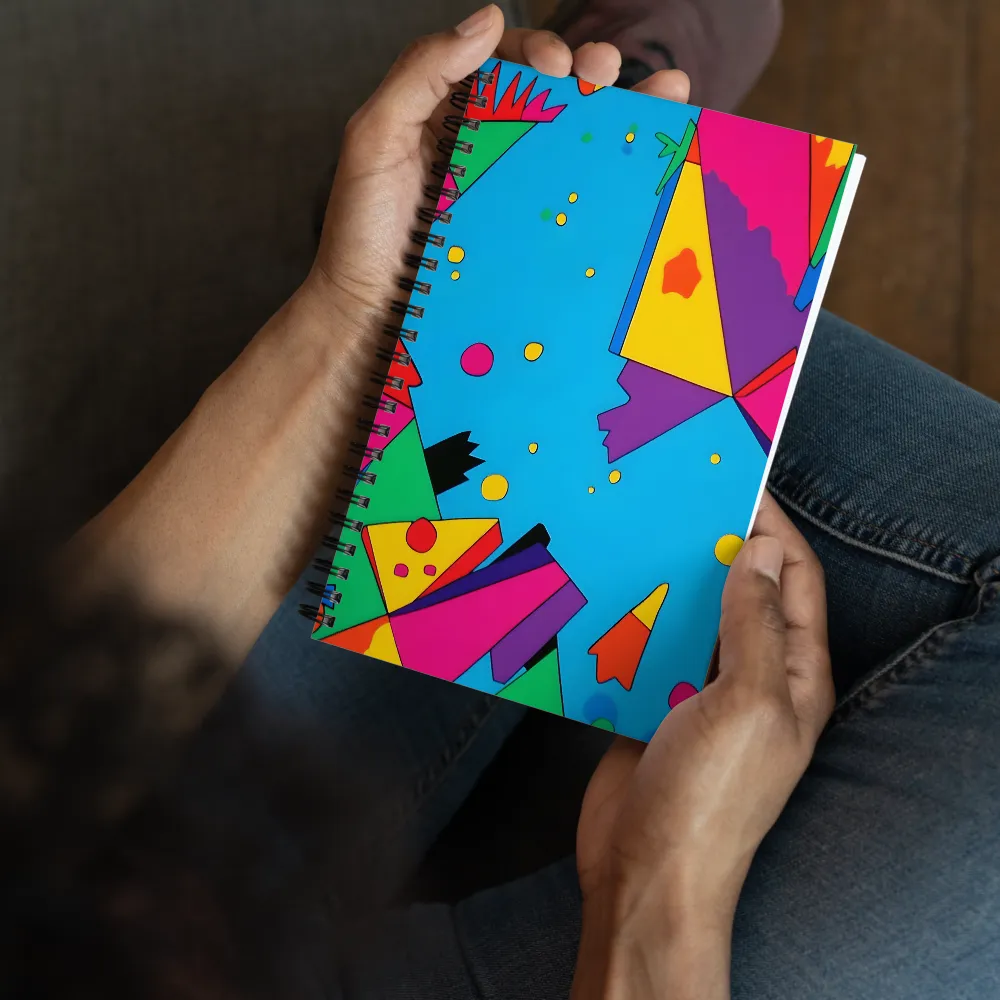 Geometric Color Explosion 
 Spiral Notebook | 140 pages