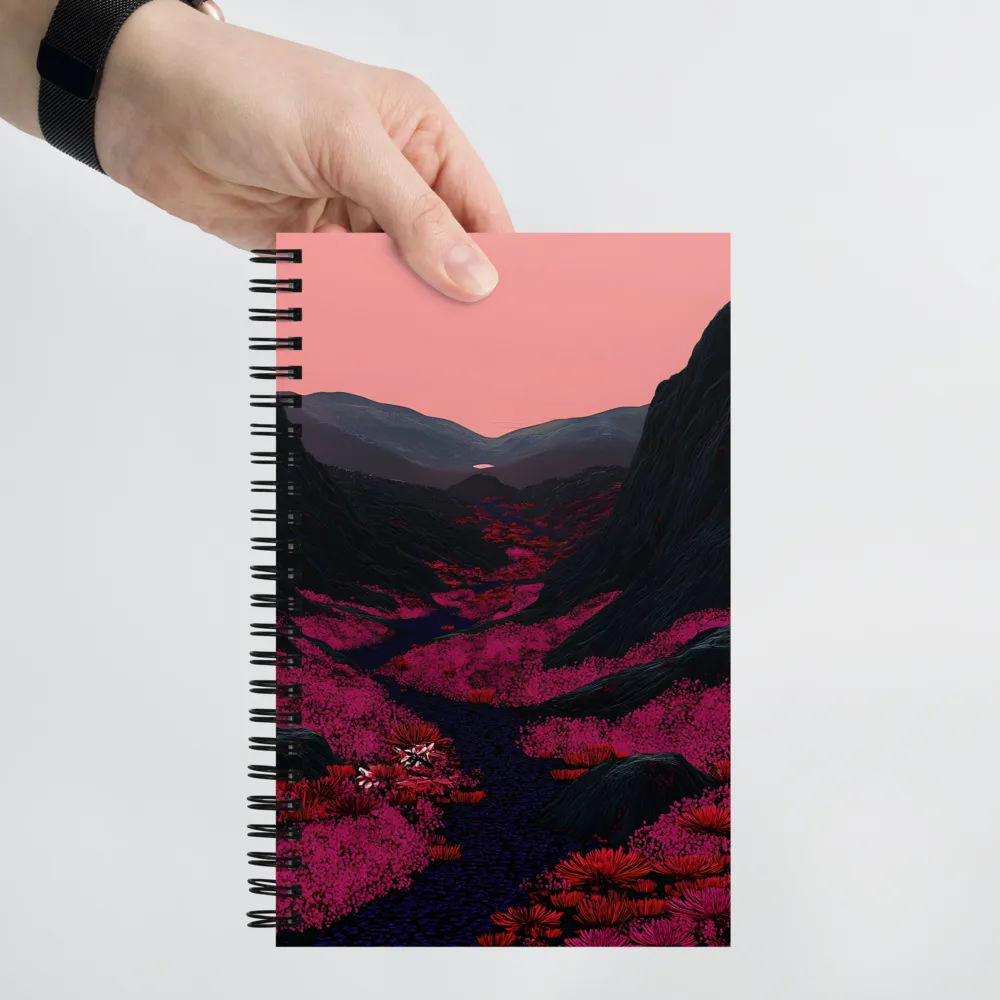 Crimson Valley Dream 
 Spiral Notebook | 140 pages
