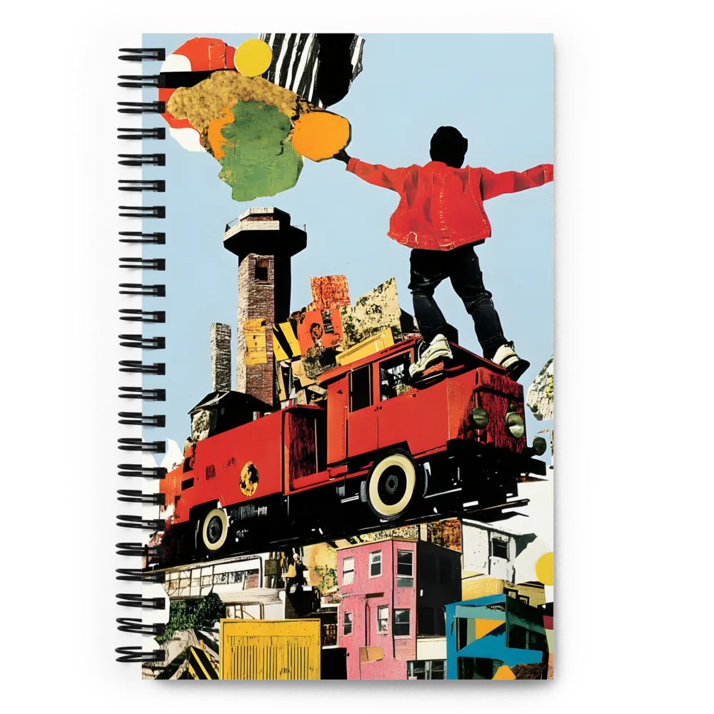 Urban Journey Collage 
 Spiral Notebook | 140 pages