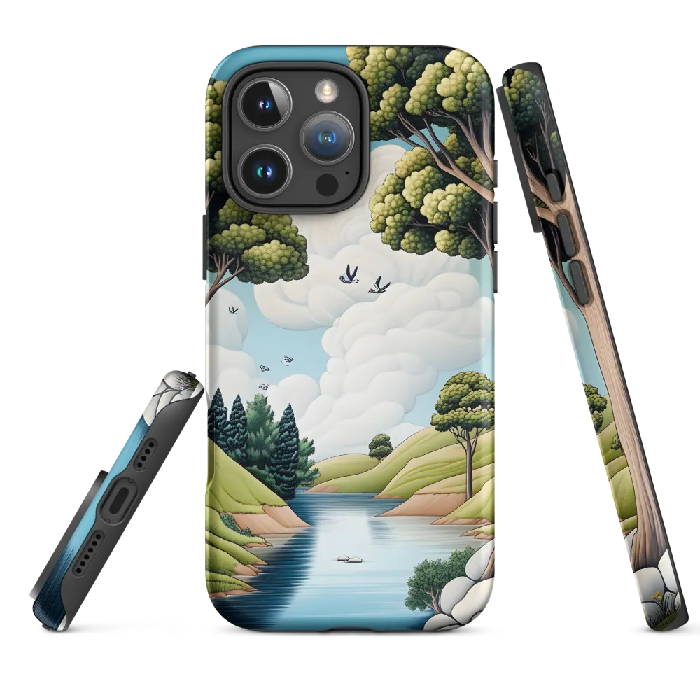 Serene River Landscape | Phone Case