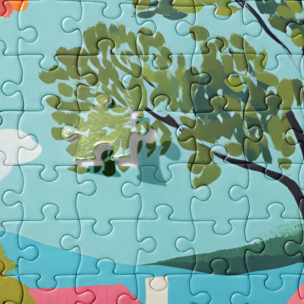 Lakeside Village Stroll 
 Jigsaw Puzzle