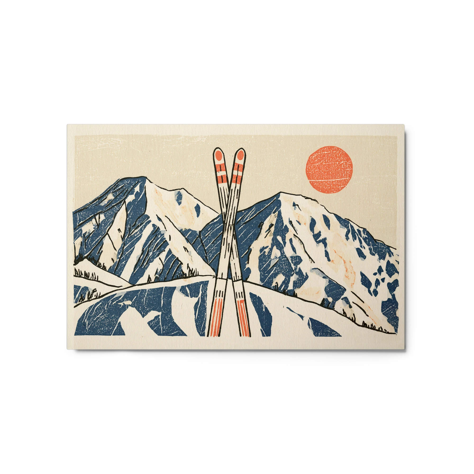 Winter Peaks and Skis