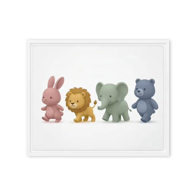 Gentle Safari Friends | Art Print