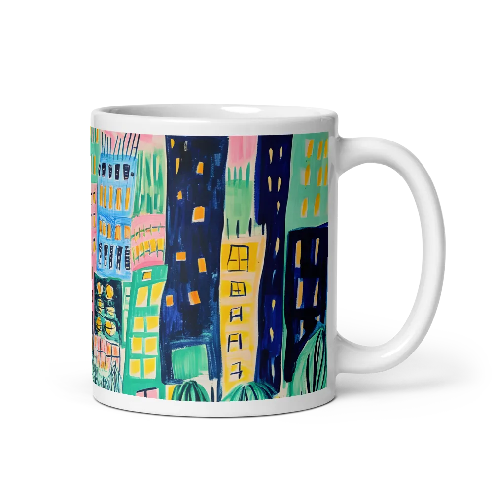 Vibrant Cityscape Odyssey 
 Mug | 11 oz