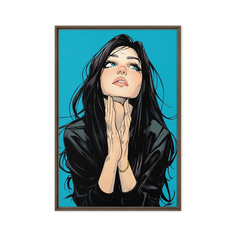 Blue Gaze Portrait | Art Print