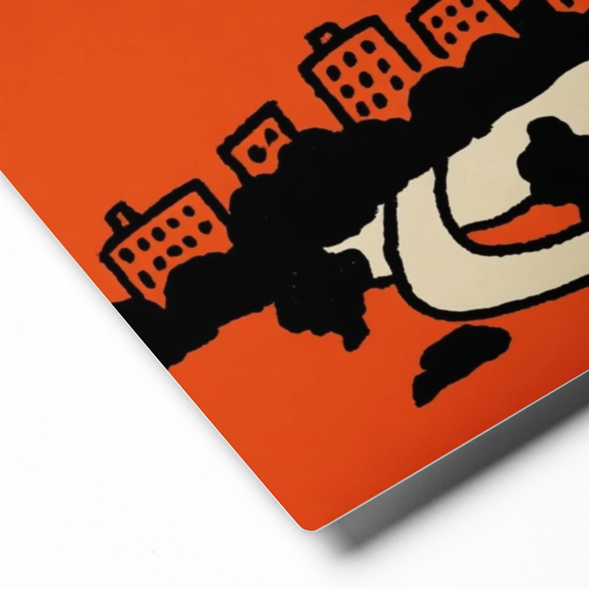 Orange Horizon 
 Canvas | 8″x 8″