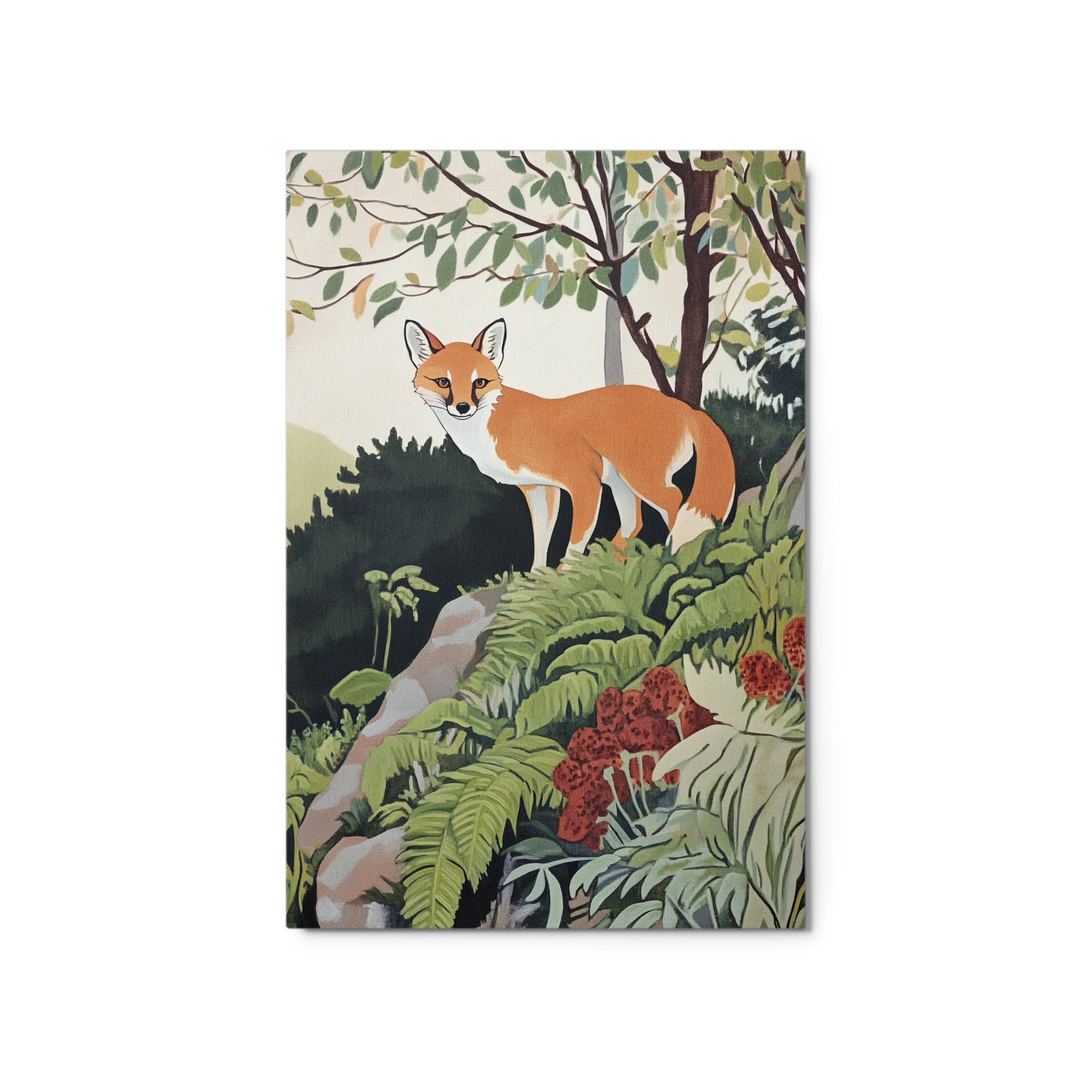 Illustrative Fox in Vibrant Nature