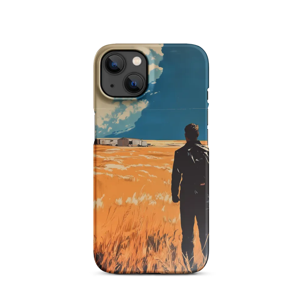 Solitary Man in Vibrant Landscape | Phone Case