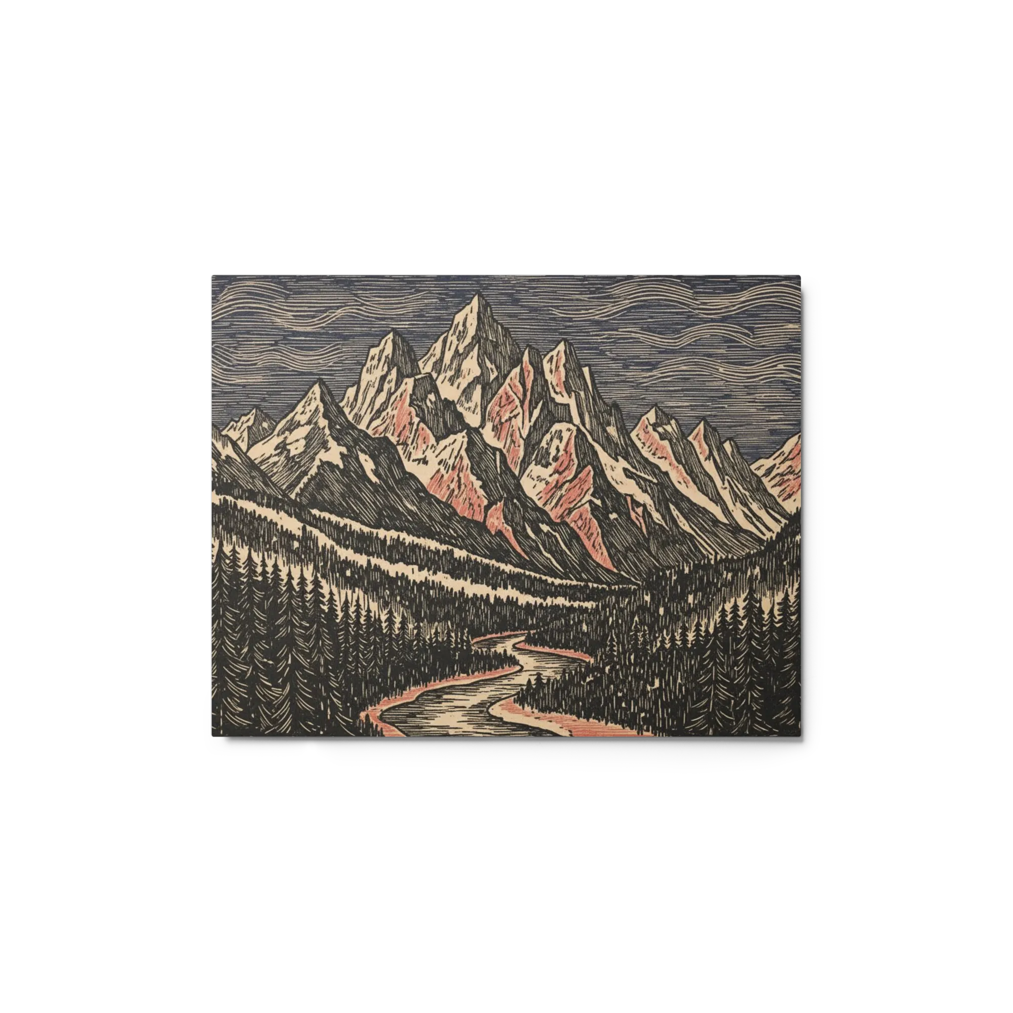 Gravure Alpine Rivage