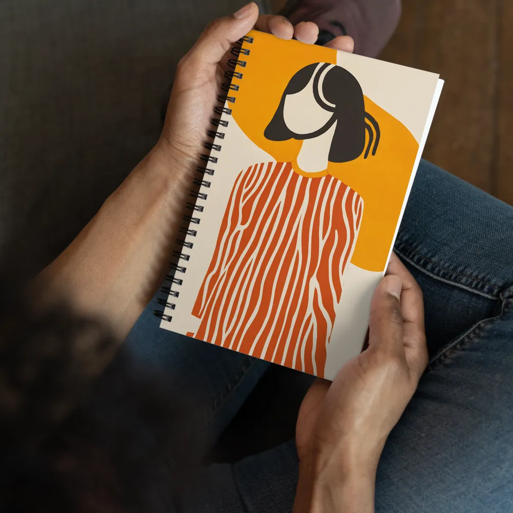 Abstract Faceless Woman 
 Spiral Notebook | 140 pages