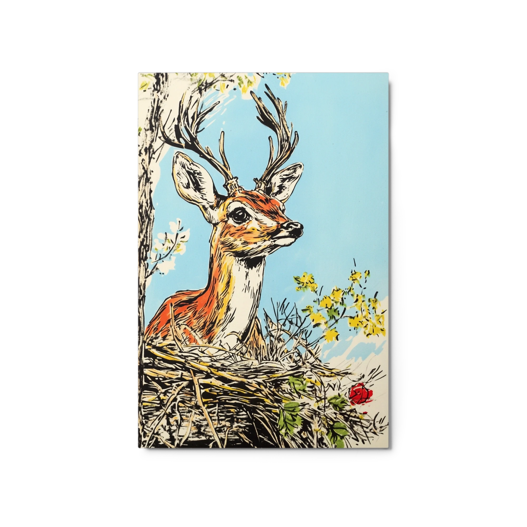 Deer Nest Illustration