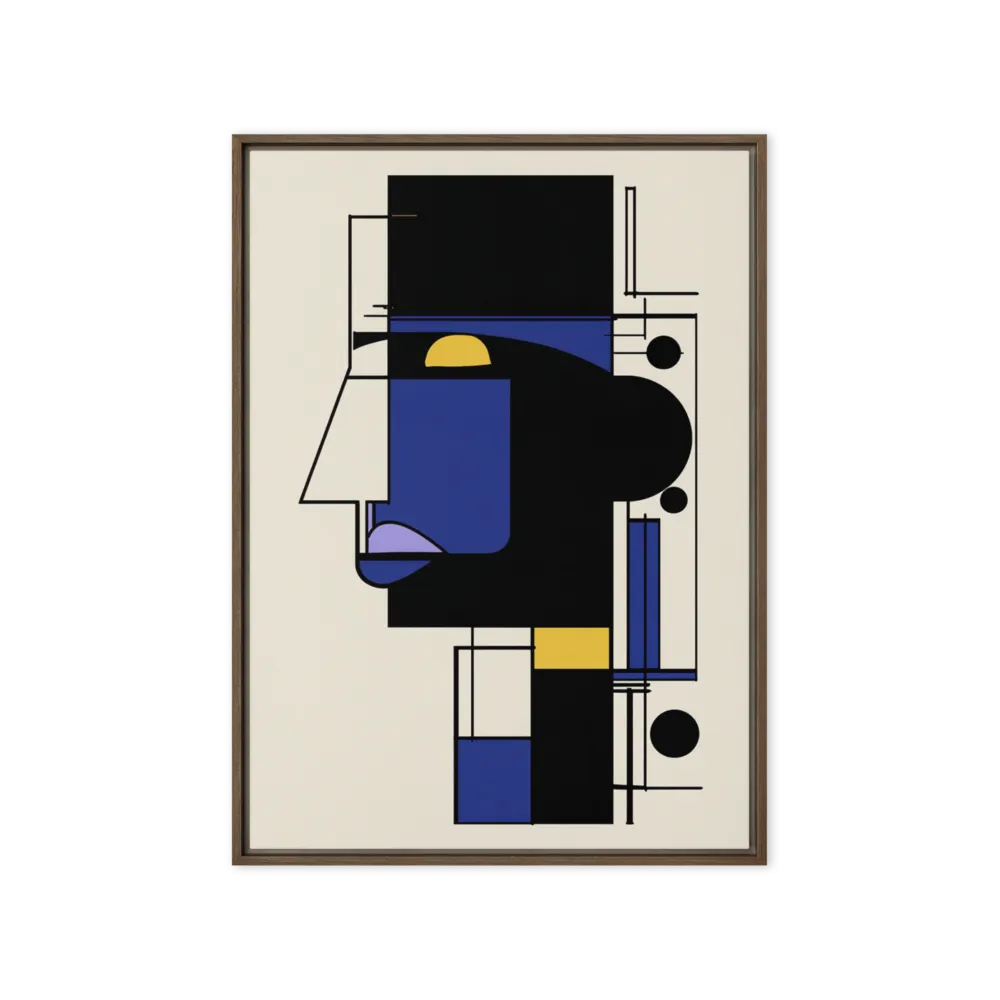 The Cubist Mind 
 Poster with Red oak Frame | 20″x 30″