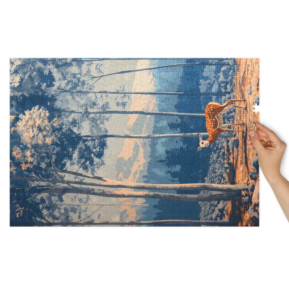 The Silent Forest 
 Jigsaw Puzzle in Tin Box
