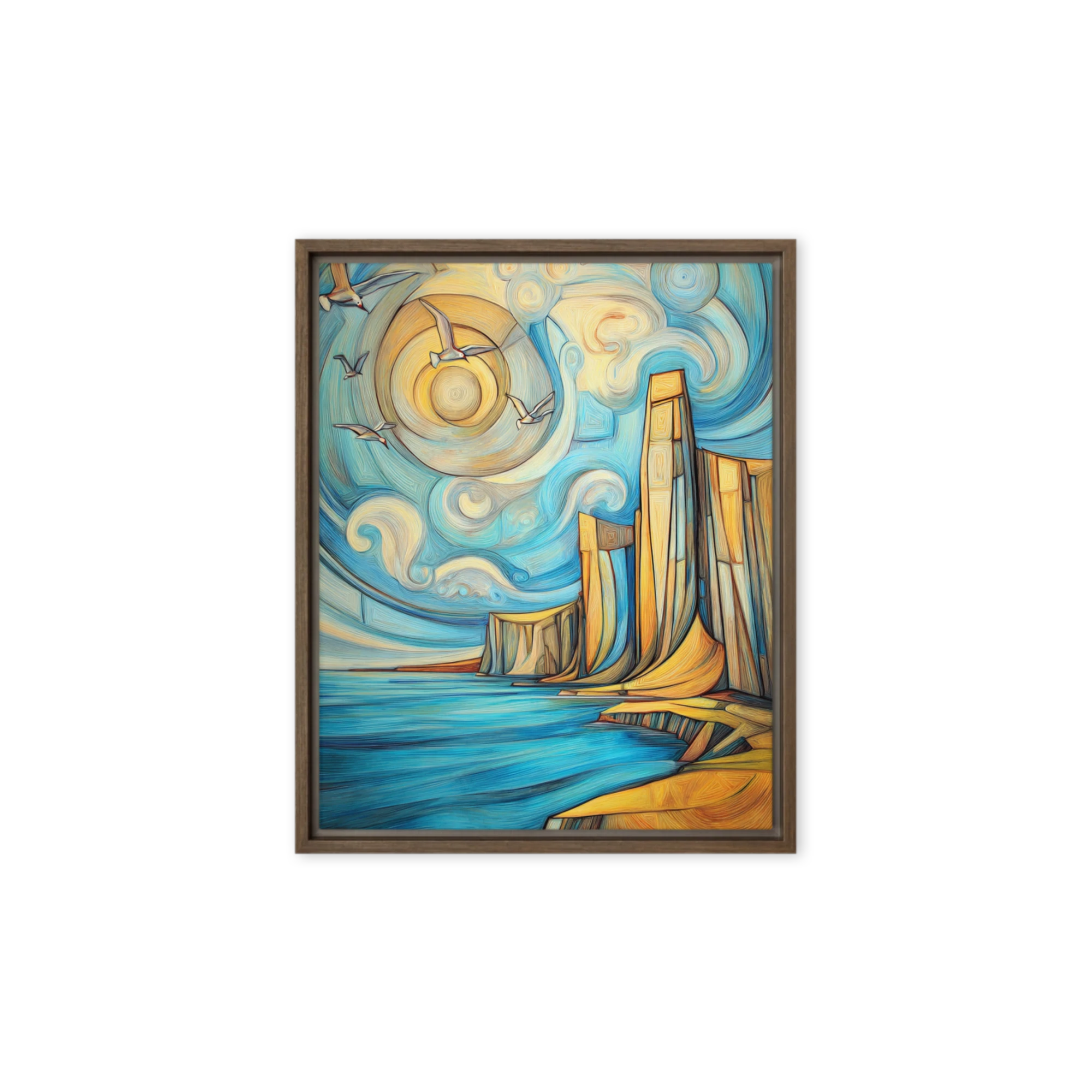 Swirling Coastal Cliffs | Art Print