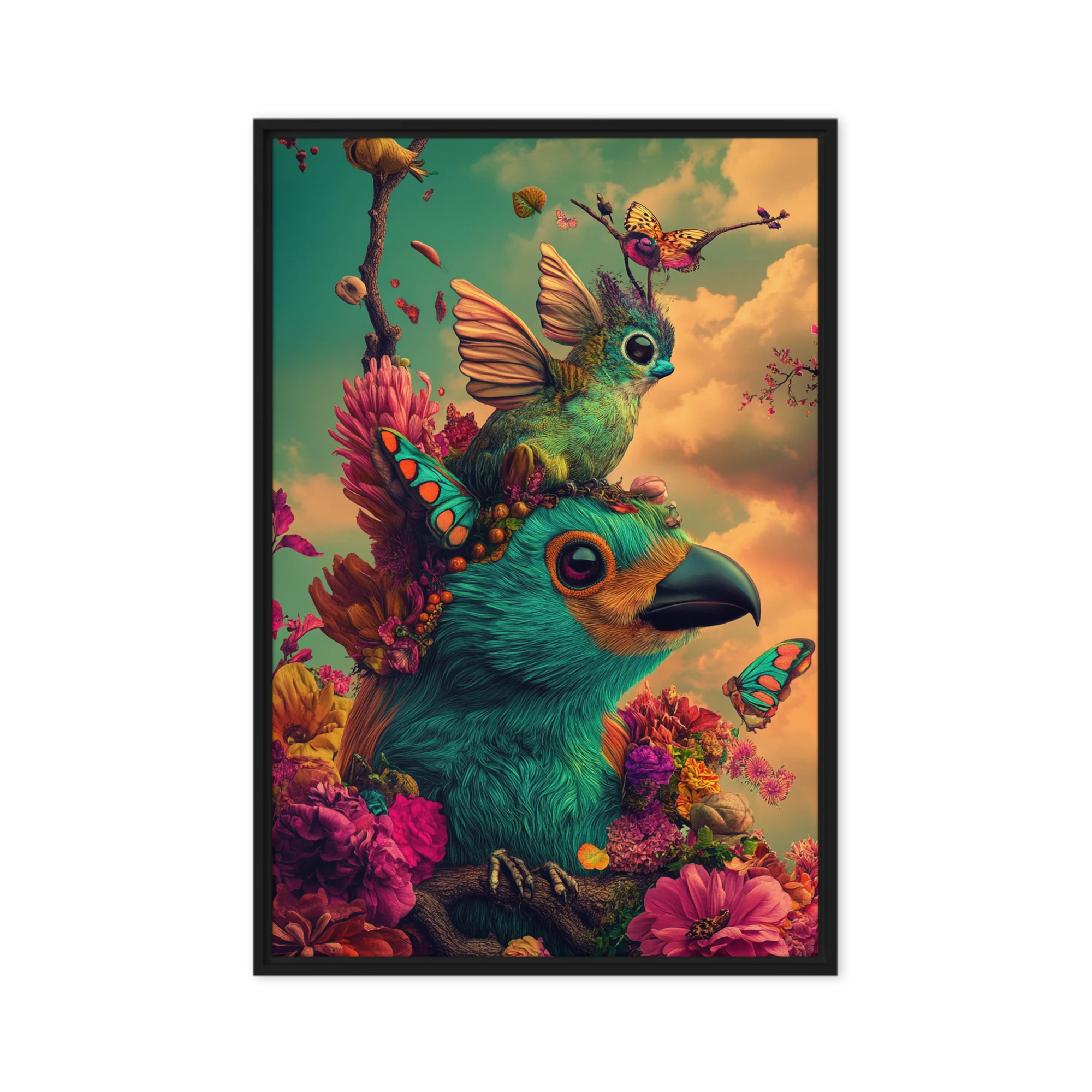 Chromatic Aviary Bloom | Art Print