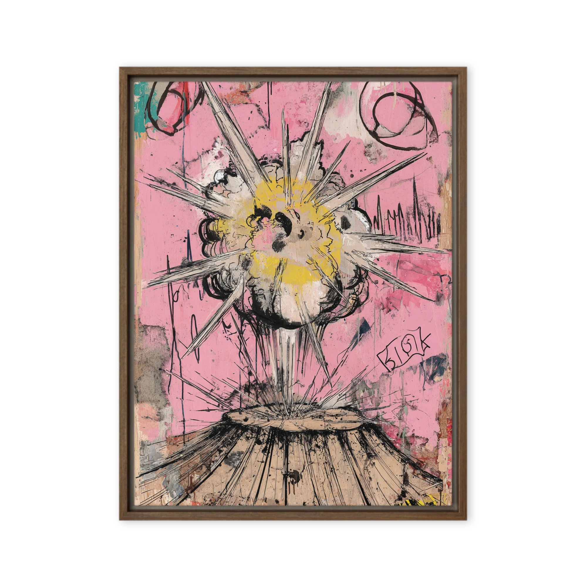 Neon Burst Eruption | Art Print