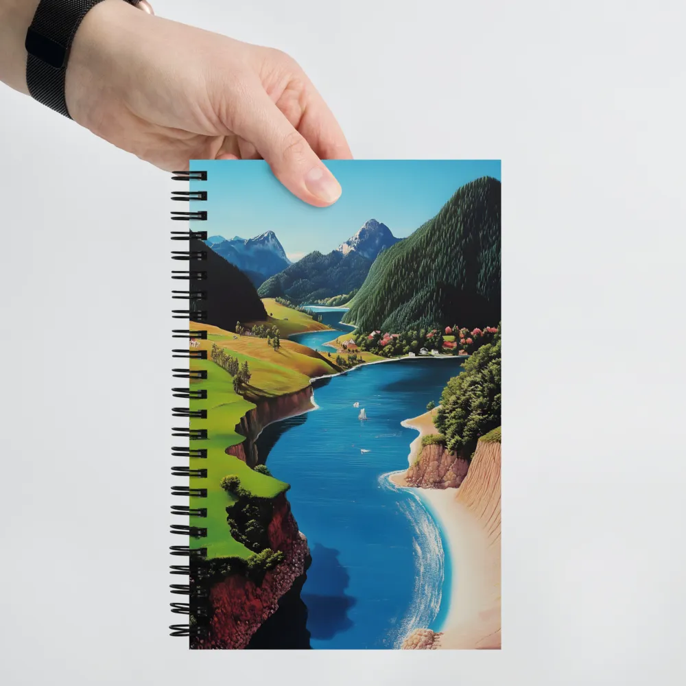 Serene Alpine Vista 
 Spiral Notebook | 140 pages