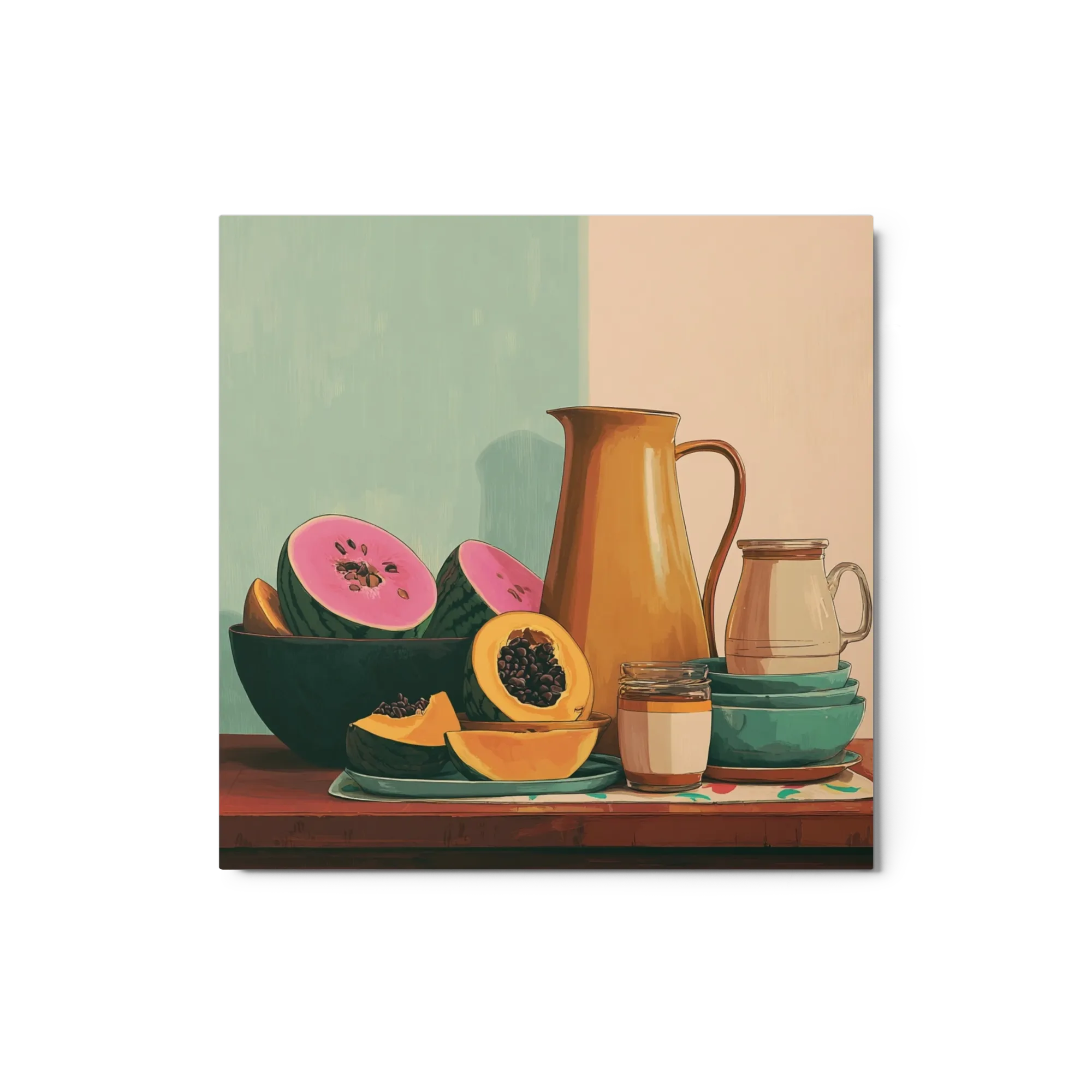 Ochre and Melon Still Life