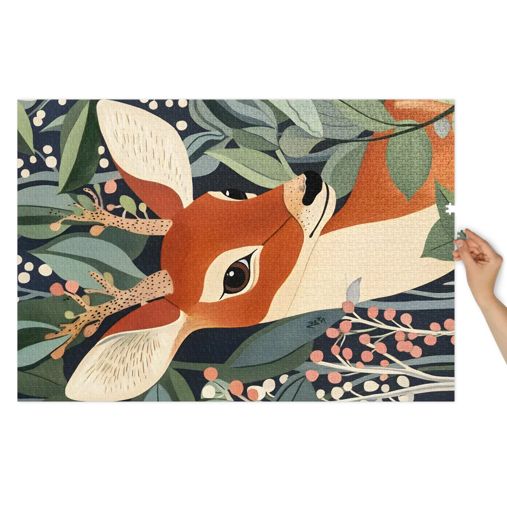 Deer in Foliage | Jigsaw Puzzle (252/520 pieces)