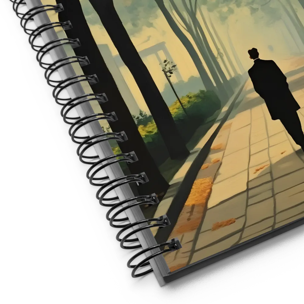 Solitary Stroll in Autumn 
 Spiral Notebook | 140 pages