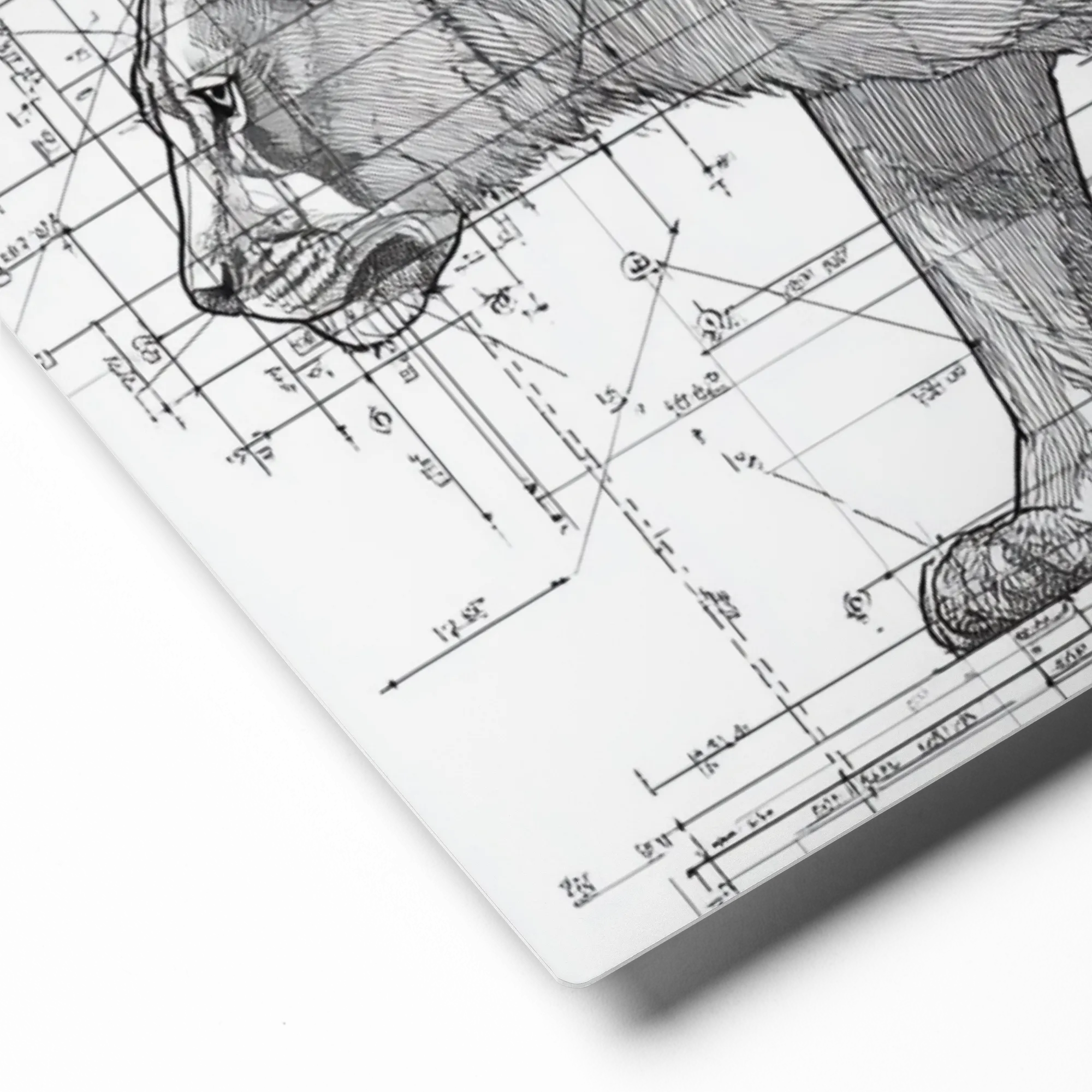 Anatomy of a Lion | Art Print