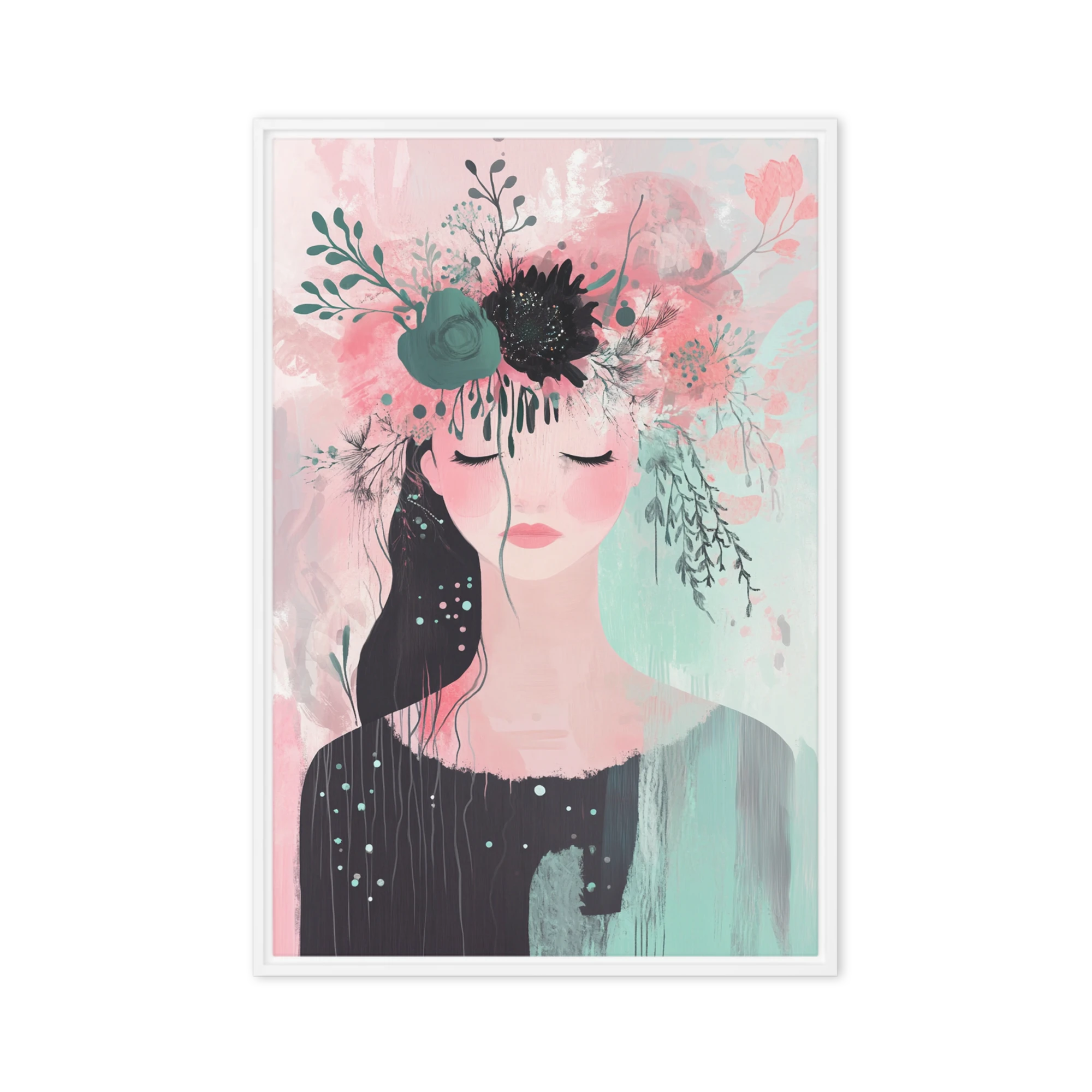 Serene Floral Reverie | Art Print